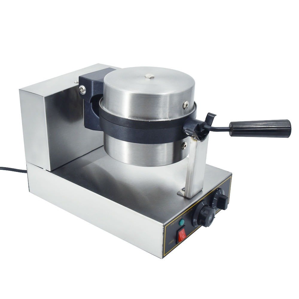 Rotating Belgium waffle maker, rear angle view