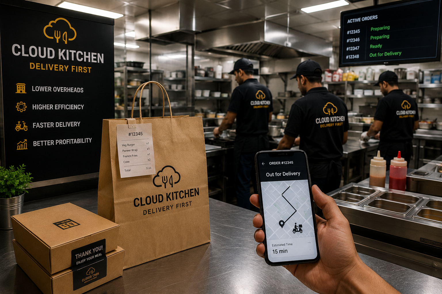 Rise of cloud kitchens and delivery-first restaurants in India