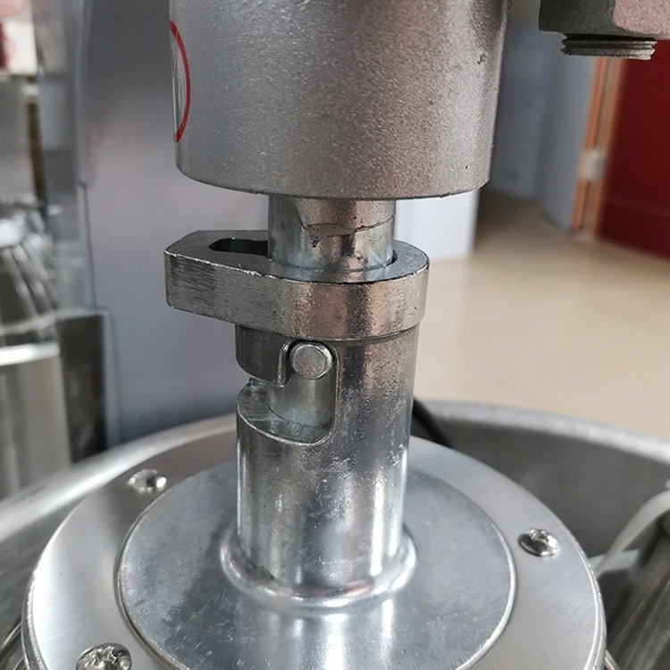 Motor coupling mechanism detail of the B-20 LTR planetary mixer