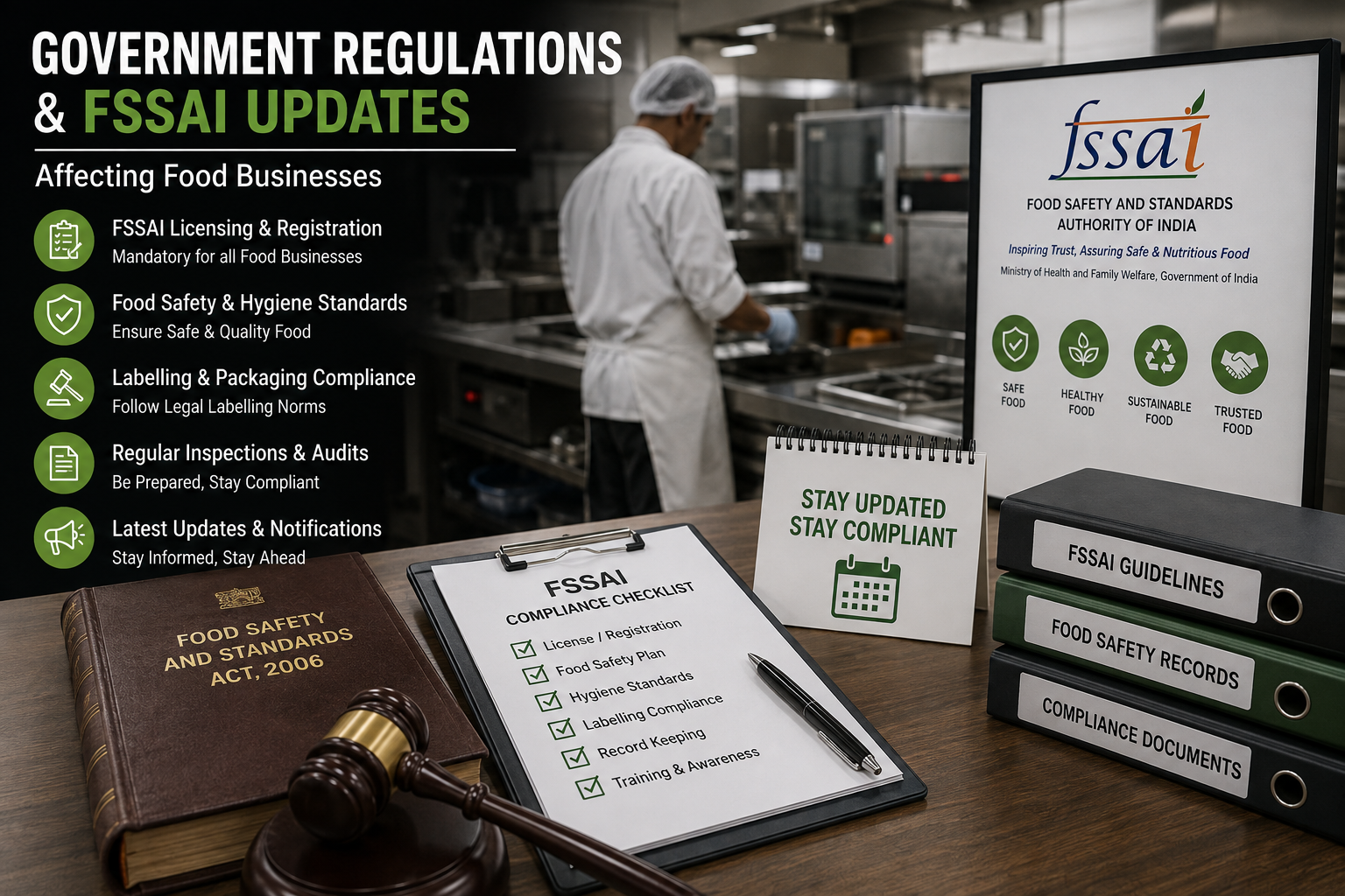 Government regulations and FSSAI updates affecting food businesses