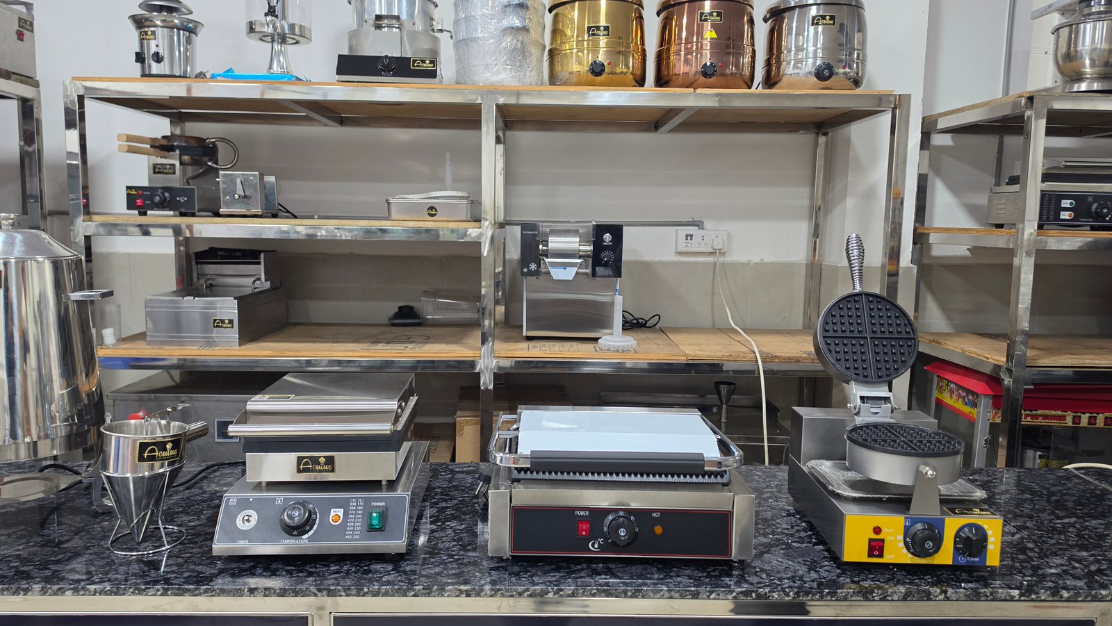 Range of commercial kitchen equipment manufactured by Acutus Kitchen Equipment
