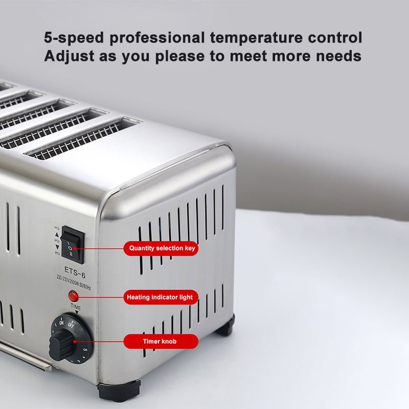5-speed professional temperature control with quantity selection key